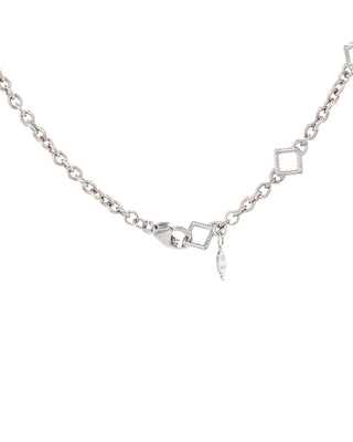 OLD WORLD PEARL SCROLL NECKLACE