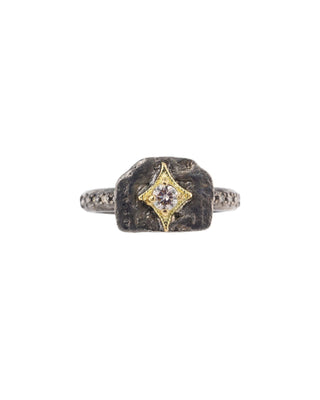CHAMPAGNE DIAMOND ARTIFACT CRIVELLI RING
