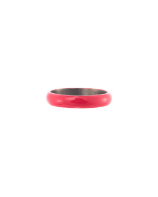 FUCHSIA ENAMEL IOLITE STACK RING