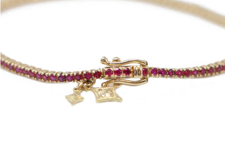 CRIVELLI AND RUBY CHAIN LINK BRACELET