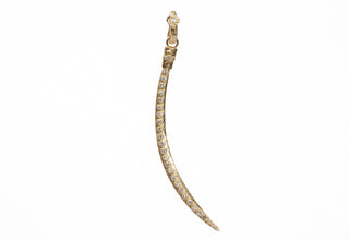 Pave Crivelli Curved Horn Pendant