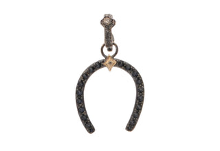 25MM BLACK PAVE HORSESHOE