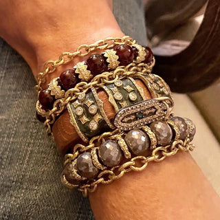 Artifact Leather Wrap Bracelet