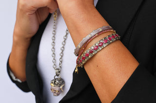 CRIVELLI AND RUBY CHAIN LINK BRACELET