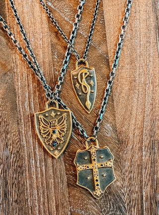 Griffin Shield Necklace