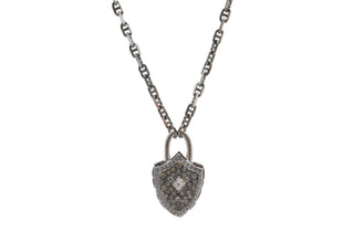 Pave Shield Necklace