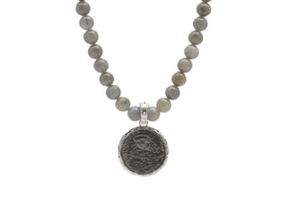 Beaded Monk Medallion Necklace