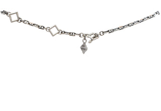 Pave Black Sapphire Heart Necklace
