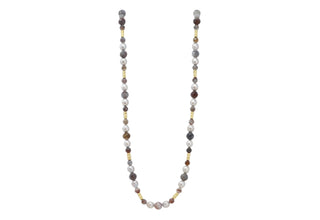 Botswana and Pearl Beaded Necklace