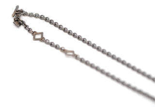 Scroll Stations Chain Link Necklace