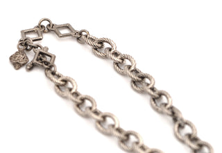 31" CHAIN LINK NECKLACE WITH DOUBLE-SIDED PAPERCLIP