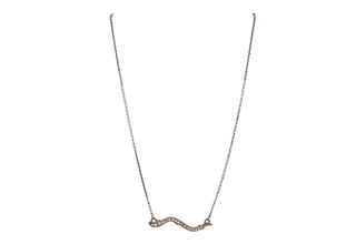 Curved Branch Pendant Necklace