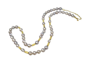 34" BEADED PEARL NECKLACE