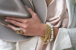 Pearl Beaded Pull Bracelet