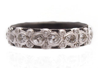 Pear Lacy Stack Band Ring