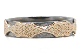 Scroll Stack Band Ring