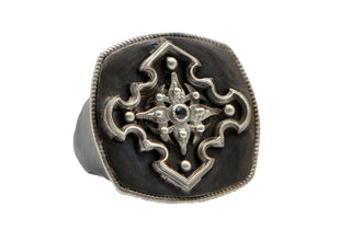 Pointed Cross Signet Ring