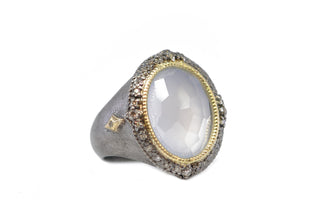 OVAL TURKISH CHALCEDONY STATEMENT RING