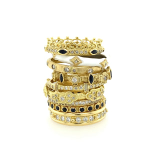 Cross Stack Band Ring