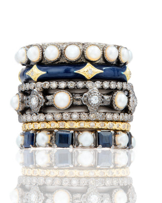 Pearl Stack Band Ring