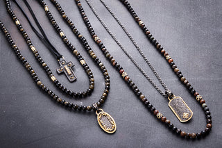 Artifact Cross Leather Necklace